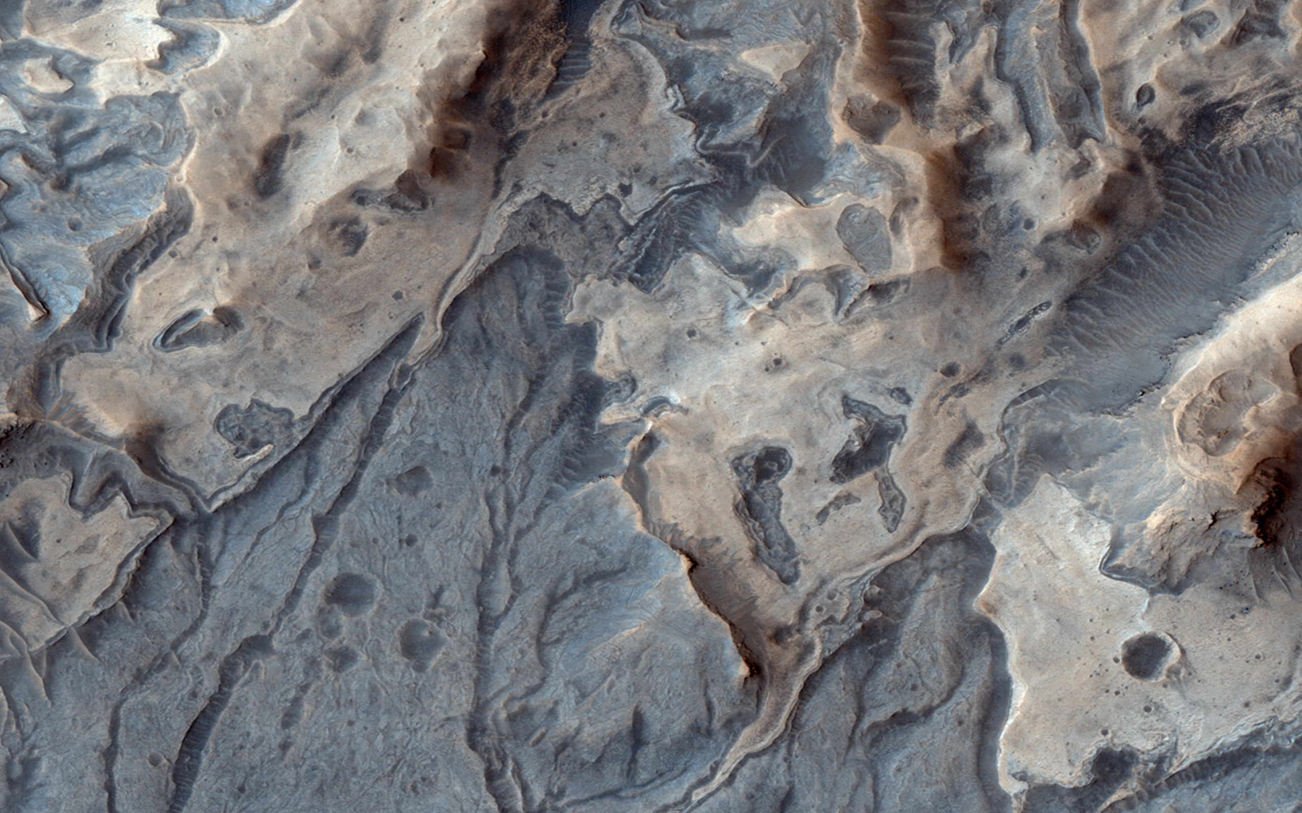 Valleys in Melas Chasma