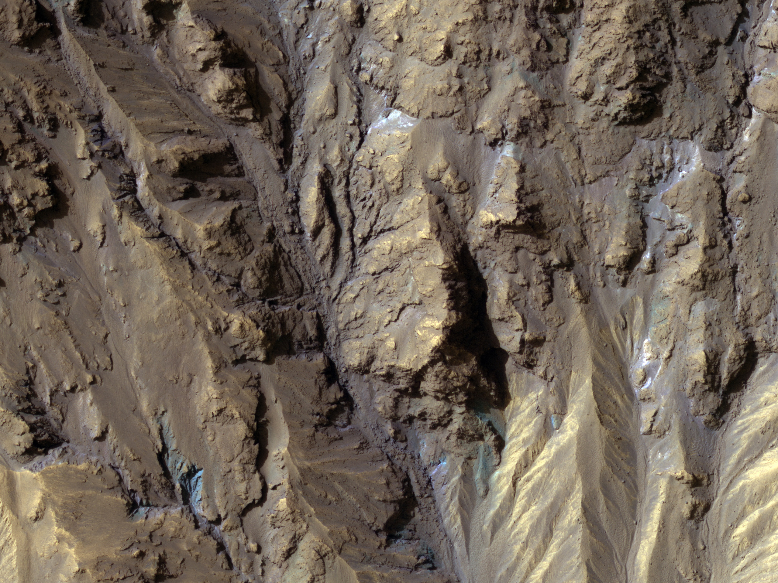 Sources of Gullies in Hale Crater