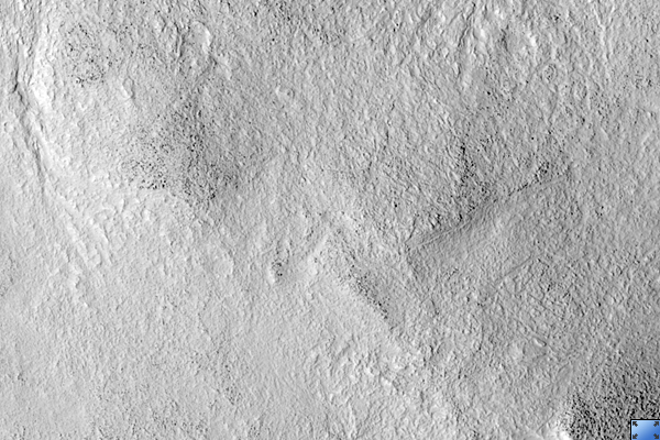 Hummocky Terrain on Moreux Crater Wall