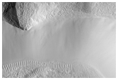 Fretted Terrain Valleys in the Choloe Fossae Region - Closed Basin