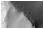 Aeolis Region Fretted Terrain; Physical Properties and Straigraphy