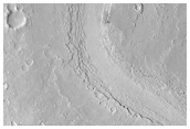 Athabasca Valles Region with Complex Flow History