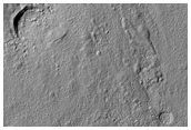 South Mid-Latitude Crater and Apron Material