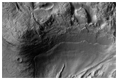 Flow Patterns Near Source Region of Harmakhis Vallis 