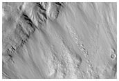 Northern Gullies with Diverse Rock Distribution, in MOC Image M23-01263