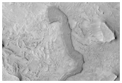 Dark Mesa and Exhumed Fault in Huo Hsing Vallis