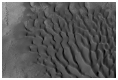 Talus/Mass Movement Features Seen in MOC Images S20-00058 and S14-02193
