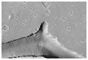 Chain of Cratered Cones Near Hephaestus Fossae 