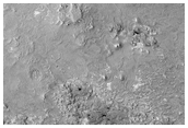 Putative Phyllosilicate Deposit in Crater in East Meridiani Region 