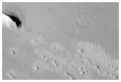 Ring and Cone Structures in Elysium Planitia North of Aeolis Planum 
