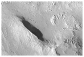 Tooting Crater West Rim and Ejecta 