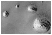 Layered Buttes in Crater Interior.
