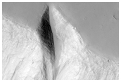 Pit Crater Chain in Ganges Catena