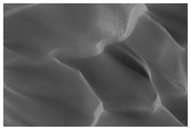 Spectacular Dune Field in Rabe Crater