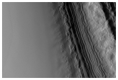 Exposure of South Polar Layered Deposit