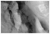 Crater and Channel Near Shabaltana Vallis