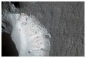 Pit Crater Chain in Cutting Lava Flow in Southwest Alba Patera