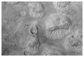 Knobs Near Arrhenius Crater