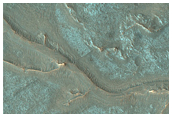Inverted-Relief Channels Near Juventae Chasma