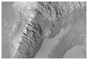 Crater Wall/Terrace Exposure in Taytay Crater in Ares Valles