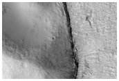 Flow Features Leaving Palos Crater