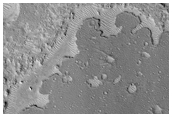 Distinctive Contact Between Deposits in South Chryse Planitia
