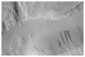 Slope Streaks Near Mangala Valles