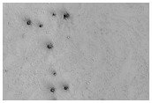Loose Cluster of Zunil Crater Secondary Craters