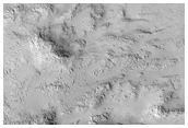 Zunil Crater Impact Flow Ejecta Margins