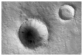 Small Rayed Crater North of Elysium Region