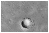 Boulder Ring Around Impact Crater in Utopia Planitia