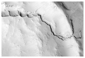Breached Impact Crater in Elysium Planitia