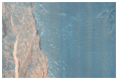 Landforms in Aureum Chaos
