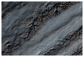 South Polar Layered Deposits with Surface Modification