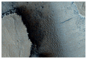 Ancient Crater with Chaos South of Elysium Planitia