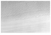 Exposure of Basal Section of Polar Layered Deposits