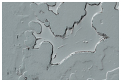 Layered Material Contact on South Polar Cap Seen in MOC Image R10-04052