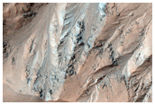 Gullies Previously Identified in Crater Walls in MOC Image M13-01057