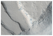 Sinuous Pits on the Northeast Flank of Ascreaus Mons