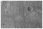 Alluvial Fans in an Unnamed Crater