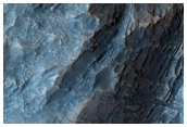 Layers Exposed in Central Peak-Pit of Unnamed Crater