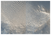 Light Outcrop on Pollack Crater Rim