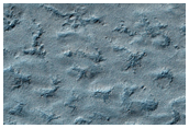 Large Shallow Crater on Edge of South Polar Layered Deposits