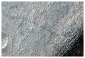 Eroded Putative Lavas Near Ariadnes Colles