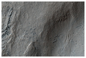 Crater in Hellespontus Montes