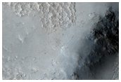 Edge of Chaotic Terrain in Crater