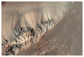 Landslide Near Uzboi Vallis