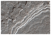 South Polar Layered Deposits Exposed on Northeast Wall of Promethei Chasma