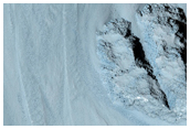 Wrinkle Ridge Intersects Coprates Chasma Wall