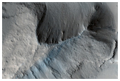 Channels East of Olympus Mons